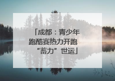 成都：青少年跑酷赛热力开跑“蓄力”世运