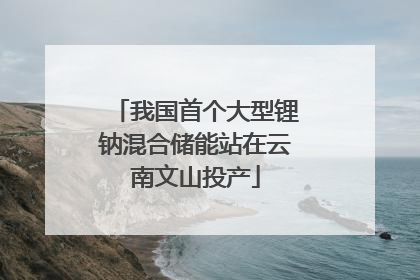 我国首个大型锂钠混合储能站在云南文山投产