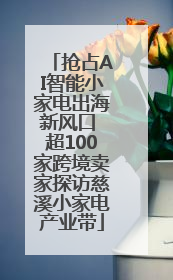 抢占AI智能小家电出海新风口 超100家跨境卖家探访慈溪小家电产业带