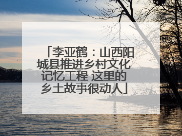 李亚鹤：山西阳城县推进乡村文化记忆工程 这里的乡土故事很动人