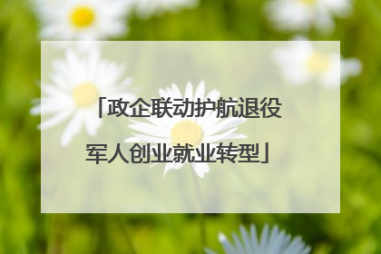 政企联动护航退役军人创业就业转型