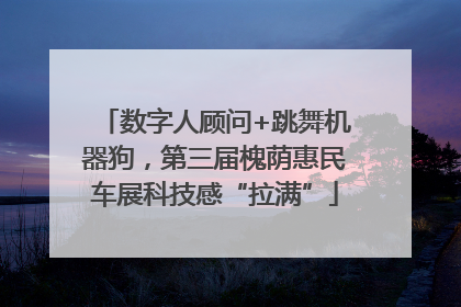 数字人顾问+跳舞机器狗，第三届槐荫惠民车展科技感“拉满”