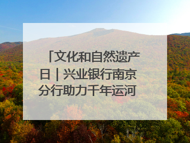 文化和自然遗产日｜兴业银行南京分行助力千年运河焕新出彩