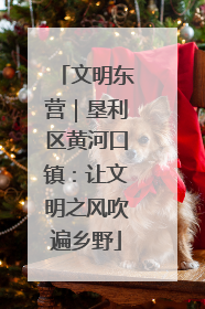 文明东营｜垦利区黄河口镇：让文明之风吹遍乡野