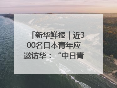 新华鲜报｜近300名日本青年应邀访华：“中日青年可以创造更好的未来”