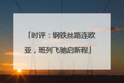 时评：钢铁丝路连欧亚，班列飞驰启新程