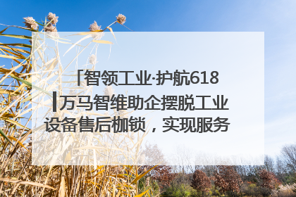 智领工业·护航618┃万马智维助企摆脱工业设备售后枷锁，实现服务与效能价值共振！