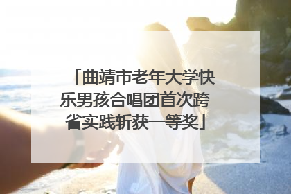 曲靖市老年大学快乐男孩合唱团首次跨省实践斩获一等奖