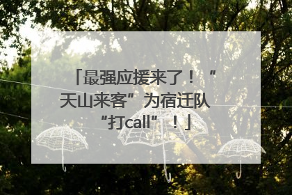 最强应援来了！“天山来客”为宿迁队“打call”！
