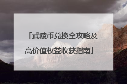 武陵币兑换全攻略及高价值权益收获指南