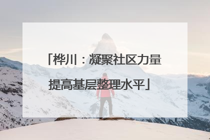 桦川：凝聚社区力量 提高基层整理水平