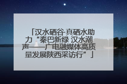 汉水硒谷·真硒水助力“秦巴新绿 汉水潮声——广电融媒体高质量发展陕西采访行”