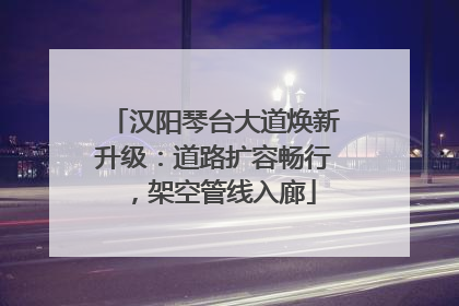 汉阳琴台大道焕新升级：道路扩容畅行，架空管线入廊