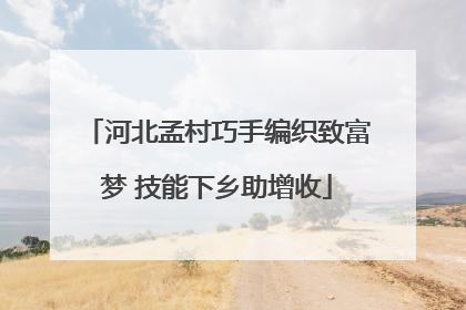 河北孟村巧手编织致富梦 技能下乡助增收