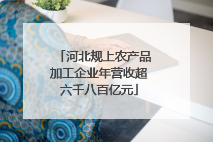 河北规上农产品加工企业年营收超六千八百亿元
