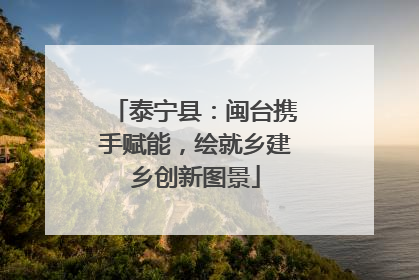 泰宁县：闽台携手赋能，绘就乡建乡创新图景