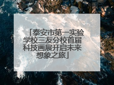 泰安市第一实验学校三友分校首届科技画展开启未来想象之旅