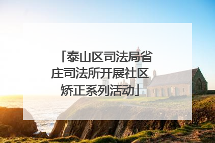 泰山区司法局省庄司法所开展社区矫正系列活动