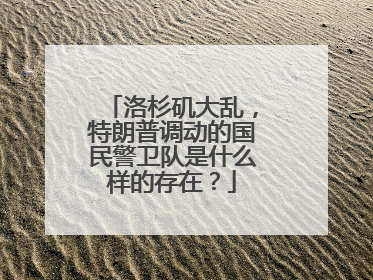 洛杉矶大乱，特朗普调动的国民警卫队是什么样的存在？