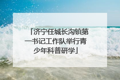 济宁任城长沟镇第一书记工作队举行青少年科普研学