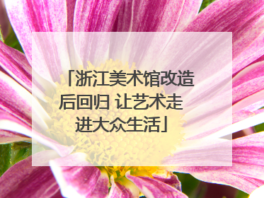浙江美术馆改造后回归 让艺术走进大众生活