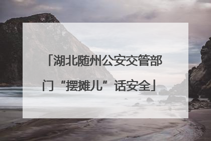 湖北随州公安交管部门“摆摊儿”话安全