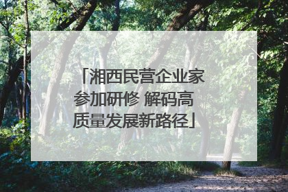 湘西民营企业家参加研修 解码高质量发展新路径