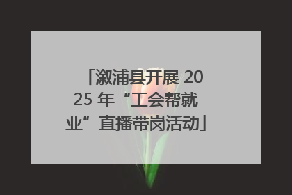 溆浦县开展 2025 年“工会帮就业”直播带岗活动