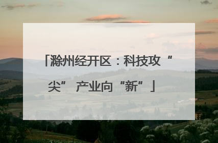 滁州经开区：科技攻“尖” 产业向“新”