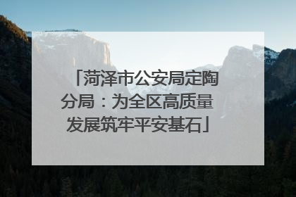 菏泽市公安局定陶分局：为全区高质量发展筑牢平安基石