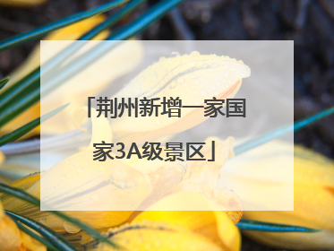 荆州新增一家国家3A级景区