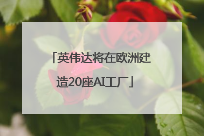 英伟达将在欧洲建造20座AI工厂