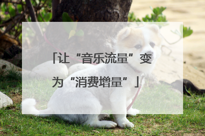 让“音乐流量”变为“消费增量”