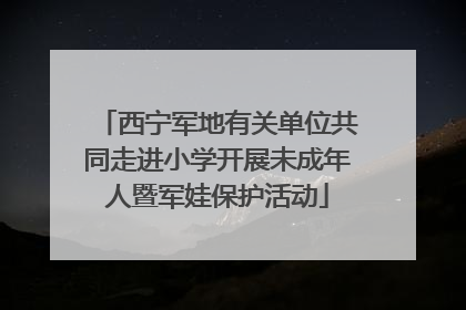西宁军地有关单位共同走进小学开展未成年人暨军娃保护活动