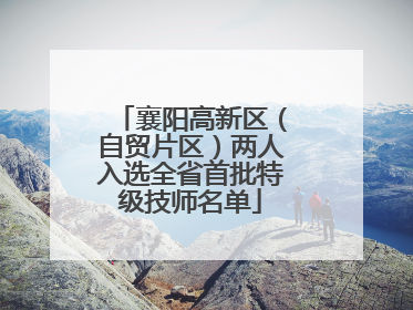 襄阳高新区（自贸片区）两人入选全省首批特级技师名单