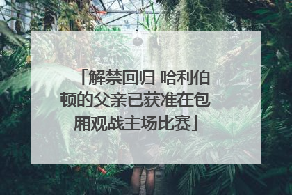 解禁回归 哈利伯顿的父亲已获准在包厢观战主场比赛