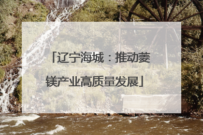 辽宁海城：推动菱镁产业高质量发展