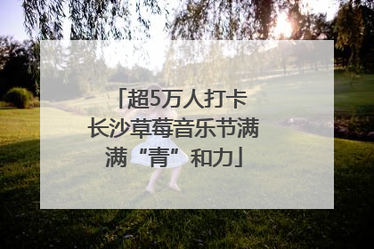 超5万人打卡 长沙草莓音乐节满满“青”和力