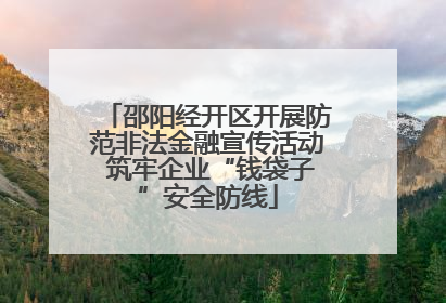 邵阳经开区开展防范非法金融宣传活动 筑牢企业“钱袋子”安全防线