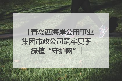 青岛西海岸公用事业集团市政公司筑牢夏季绿植“守护网”
