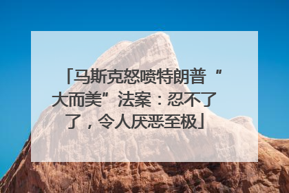 马斯克怒喷特朗普“大而美”法案：忍不了了，令人厌恶至极