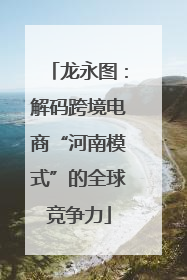 龙永图：解码跨境电商“河南模式”的全球竞争力