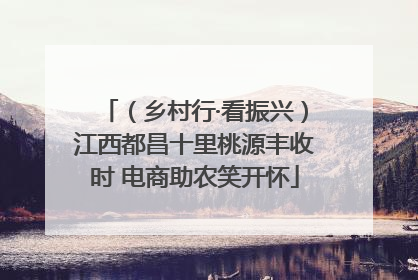 （乡村行·看振兴）江西都昌十里桃源丰收时 电商助农笑开怀