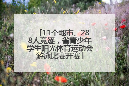 11个地市、288人竞逐，省青少年学生阳光体育运动会游泳比赛开赛