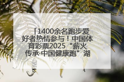 1400余名跑步爱好者热情参与！中国体育彩票2025“薪火传承·中国健康跑”湖南靖州站激情开赛