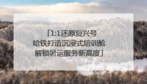 1:1还原复兴号 哈铁打造沉浸式培训舱解锁暑运服务新高度