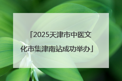 2025天津市中医文化市集津南站成功举办