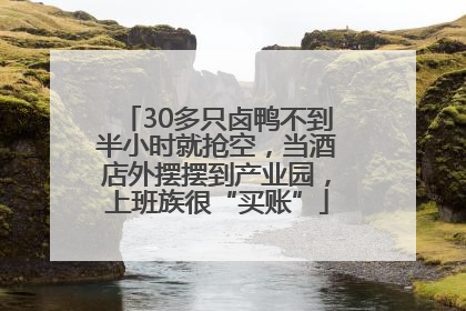 30多只卤鸭不到半小时就抢空，当酒店外摆摆到产业园，上班族很“买账”