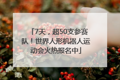 7天，超50支参赛队！世界人形机器人运动会火热报名中