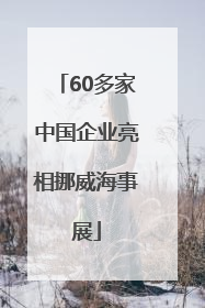 60多家中国企业亮相挪威海事展